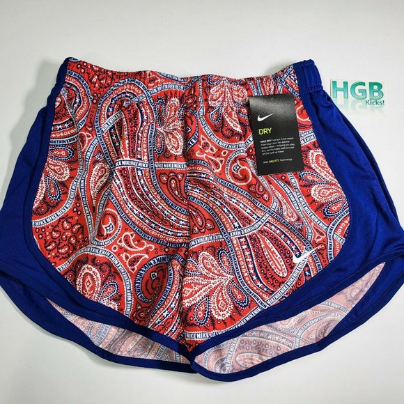 Nike Pants - Nike Dry Shorts Women's Running Training Athletic Red Paisley Size XS CJ2418-631